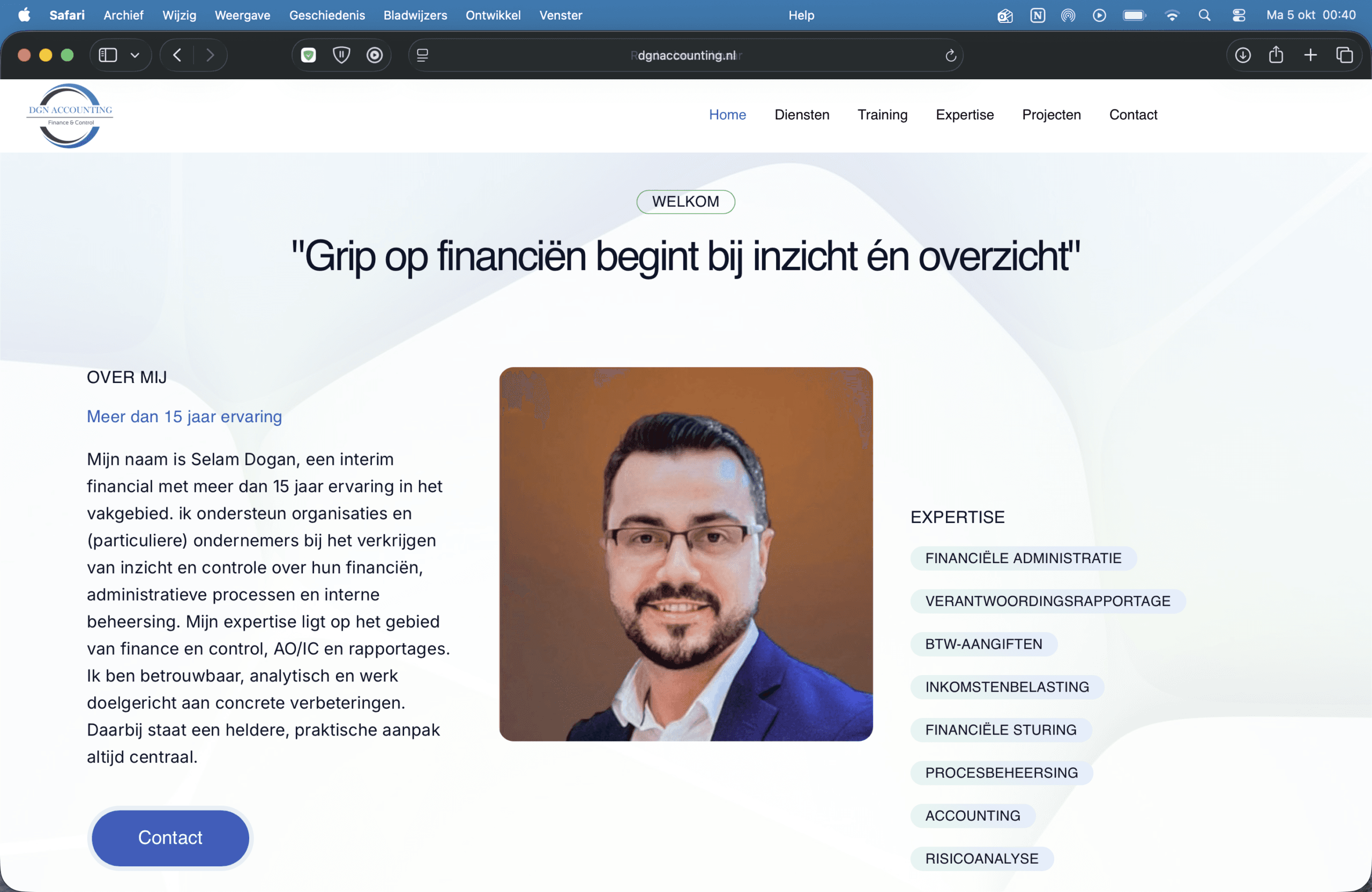 Website van DGN Accounting